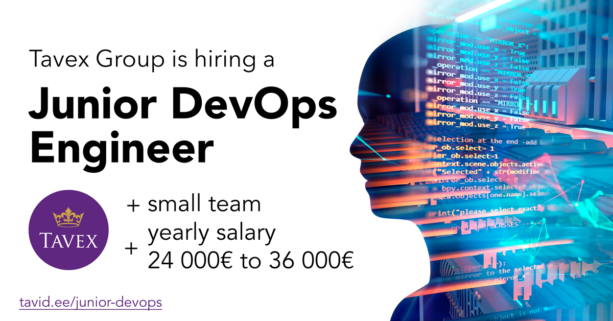 Junior DevOps Engineer Tallinn Harjumaa Tavid AS CV ee